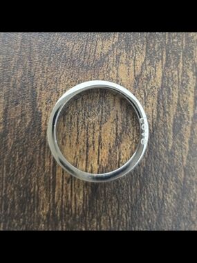 Silver 'LOVE' Engraved Band Ring